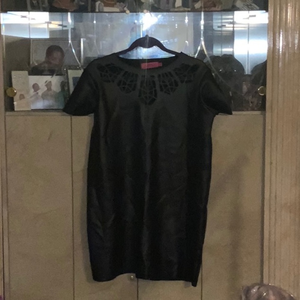 Boohoo PU Leather Dress
